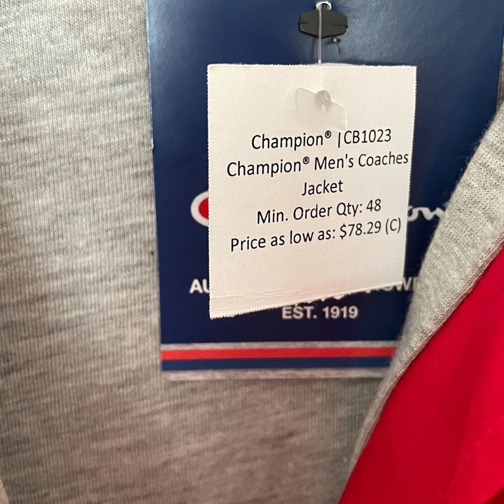 NWT Champion Mens Mackinaw Michigan Coaches Sz L - Picture 5 of 5